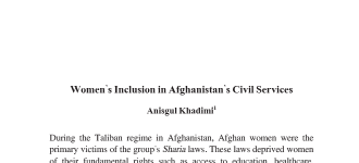 Women’s Inclusion in Afghanistan’s Civil Services
