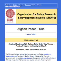 Issue 03, Afghan Peace Talks Newsletter March 2019