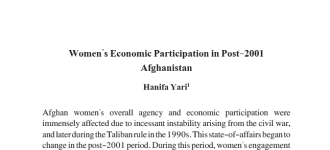 Women’s Economic Participation in Post-2001 Afghanistan