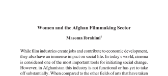 Women and the Afghan Filmmaking Sector