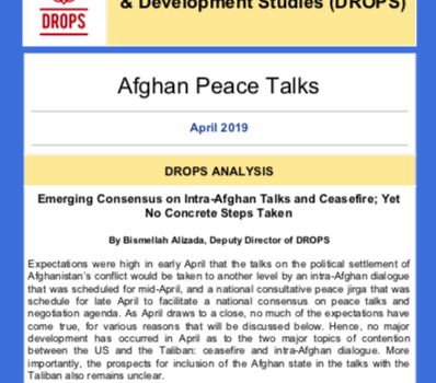 Issue 04. Afghan Peace Talks Newsletter April 2019