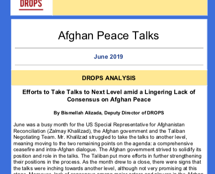Issue 06. Afghan Peace Talks Newsletter June 2019