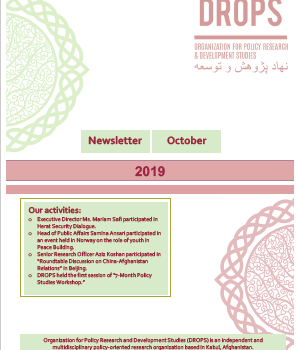 Issue 08. Afghan Peace Talks Newsletter October 2019