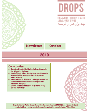 Issue 08. Afghan Peace Talks Newsletter October 2019