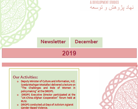 Issue 10. Afghan Peace Talks Newsletter December 2019