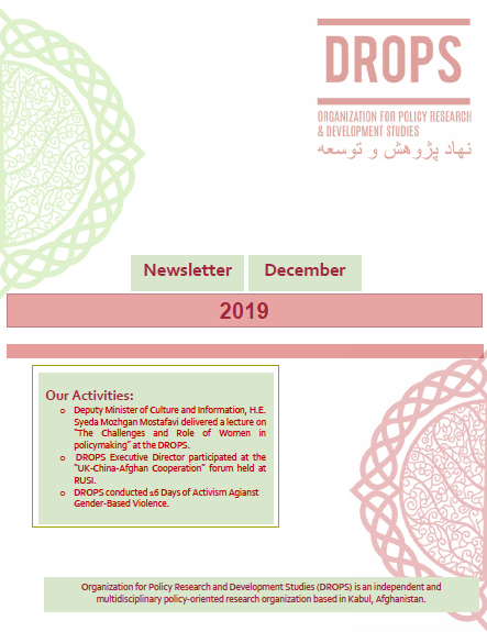Issue 10. Afghan Peace Talks Newsletter December 2019