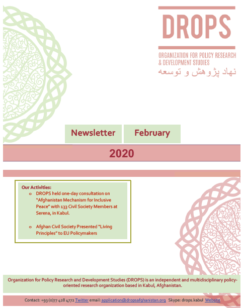 Issue 12. Afghan Peace Talks Newsletter February 2020