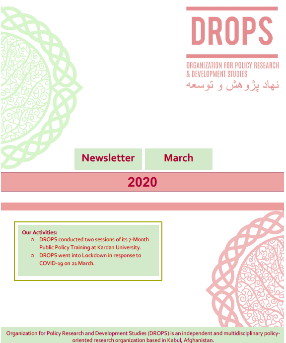 Issue 13. Afghan Peace Talks Newsletter March 2020